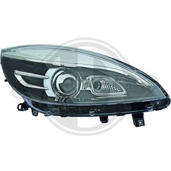 DIEDERICHS 4465585 Headlight Left, PY21W, D1S, Bi-Xenon, transparent, with indicator, with dynamic bending light, with high beam, with low beam, for right-hand traffic, Priority Parts, without bulb, with control unit for aut. LDR, without control unit for Xenon, without motor for headlamp levelling