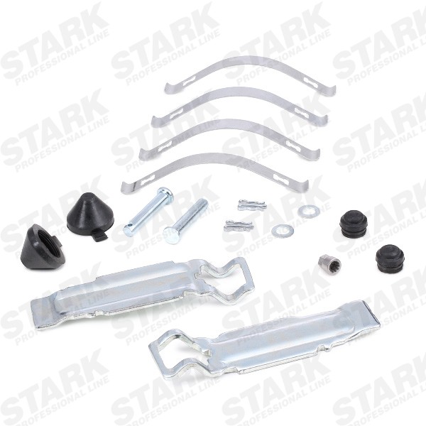 STARK SKBP-0011312 Disc pads Front Axle, Rear Axle, excl. wear warning contact, prepared for wear indicator, without lock screw set