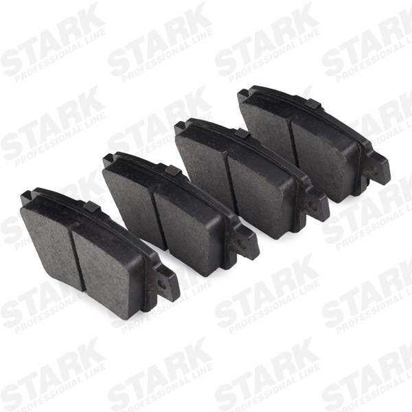 STARK SKBP-0011327 Disc pads Rear Axle, incl. wear warning contact, with brake caliper screws, with accessories