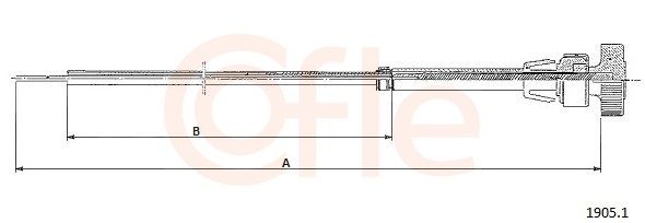 COFLE Clutch Cable 18.159 Honda CIVIC 2014