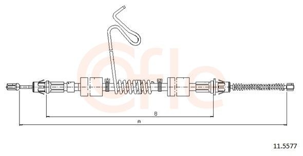 COFLE 11.5577 Hand brake cable