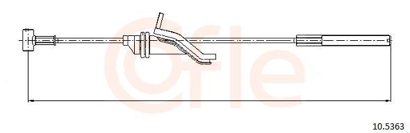 92.10.5363 COFLE 105363 Brake cable Ford Focus Mk2 2.5 ST 225 hp Petrol 2011 price