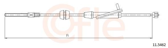 COFLE Hand brake cable 11.5462 Mazda 2 2010