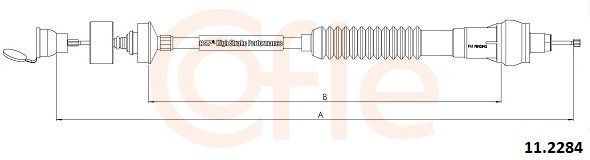 92.11.2284 COFLE 11.2284 Clutch Cable 2150 AR