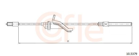 92.10.5379 COFLE 105379 Brake cable Ford Grand C Max 2.0 TDCi 140 hp Diesel 2021 price