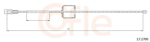 COFLE Hand brake cable 17.2700 Mercedes-Benz S-Class 2021
