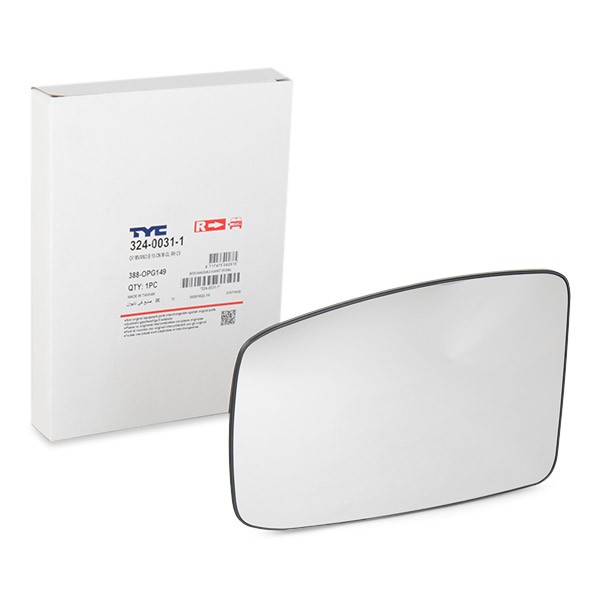 TYC 324-0031-1 Spiegelglas Außenspiegel für OPEL Movano B Kastenwagen (X62)