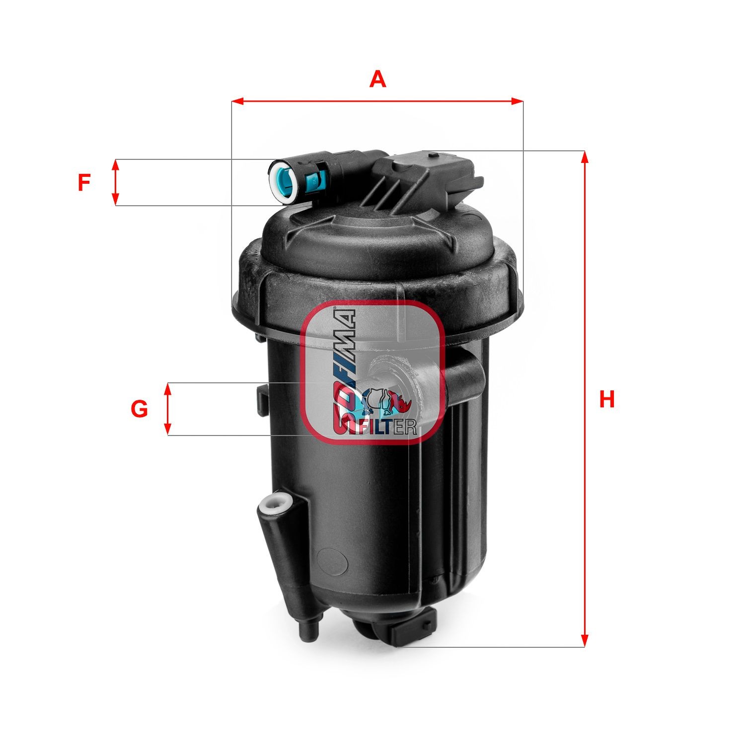SOFIMA S 5163 GC Fuel filter Filter Insert, 10mm, 10mm