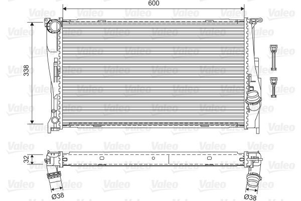 Great value for money - VALEO Engine radiator 701601