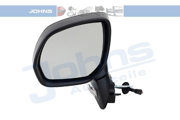 JOHNS 58 38 37-21 Wing mirror Left, for electric mirror adjustment, Convex, Heatable, primed