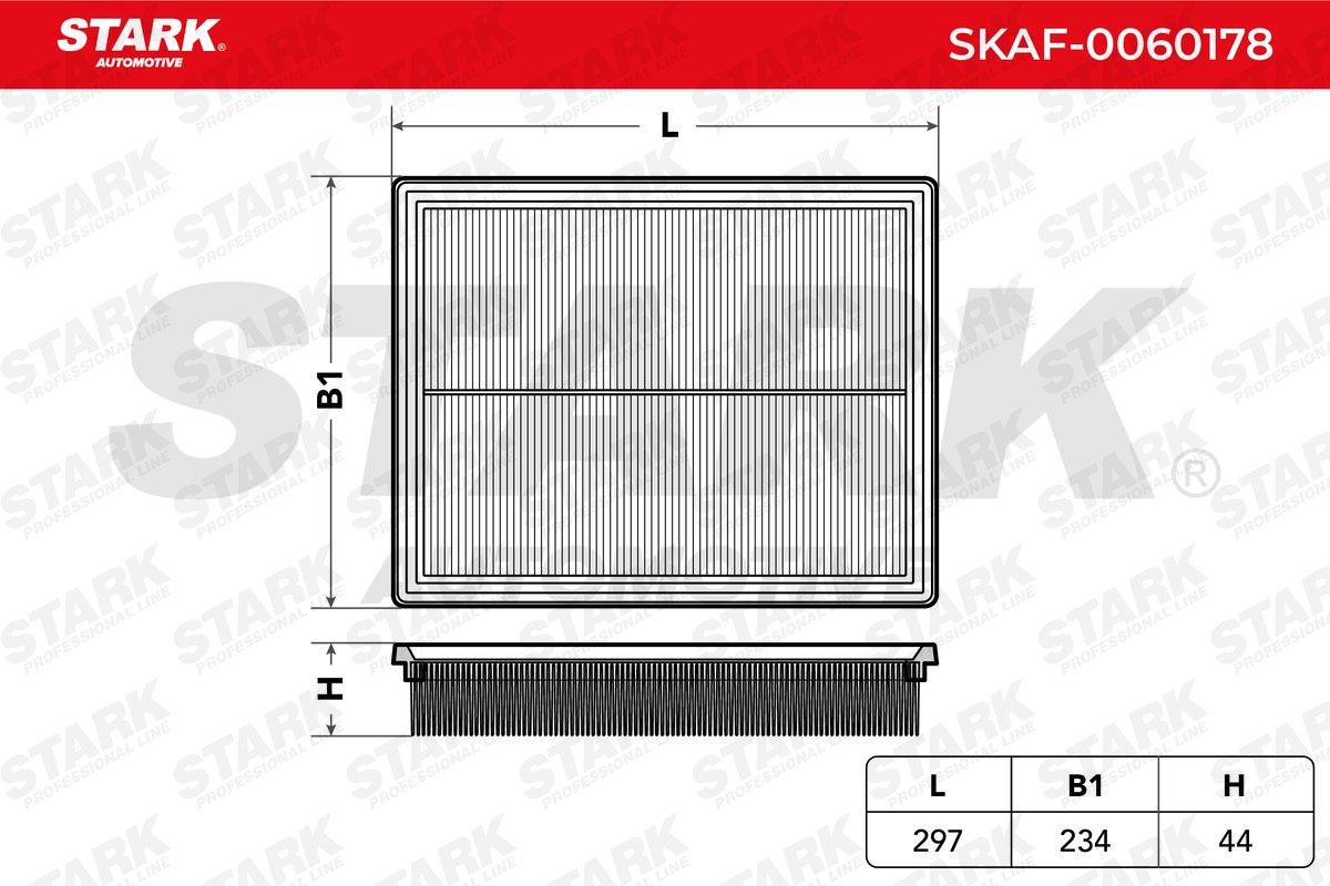 SKAF0060178 Engine air filter STARK SKAF-0060178 review and test