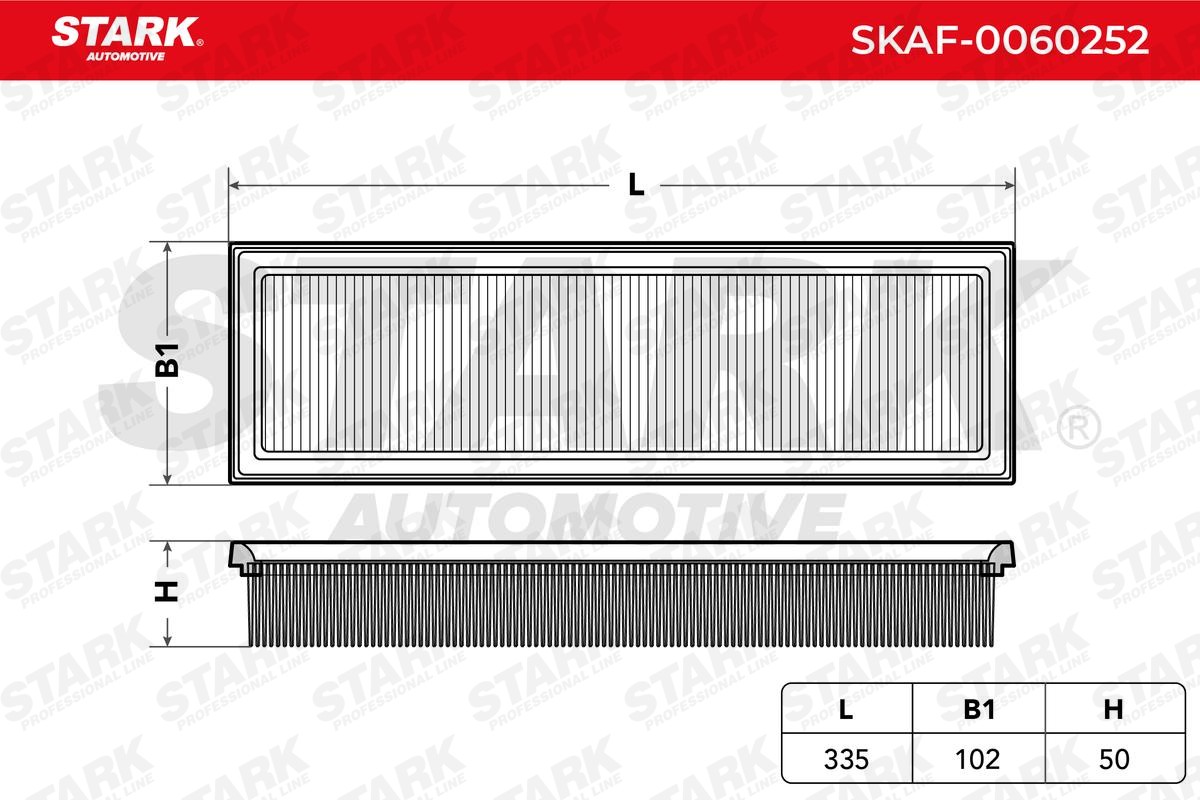 SKAF0060252 Engine air filter STARK SKAF-0060252 review and test