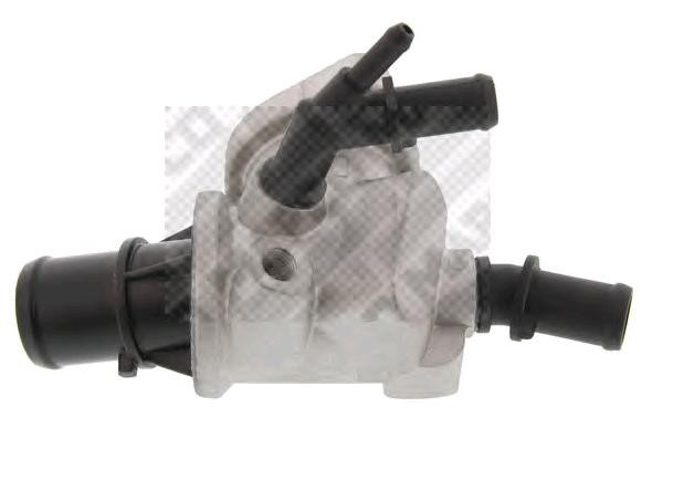 MAPCO 28022 Engine thermostat Opening Temperature: 88°C, with seal, without sensor, Aluminium, with housing