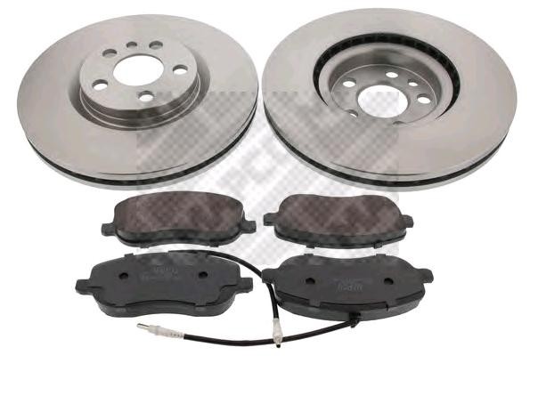 Fiat Brake discs and pads set MAPCO 47018 at a good price