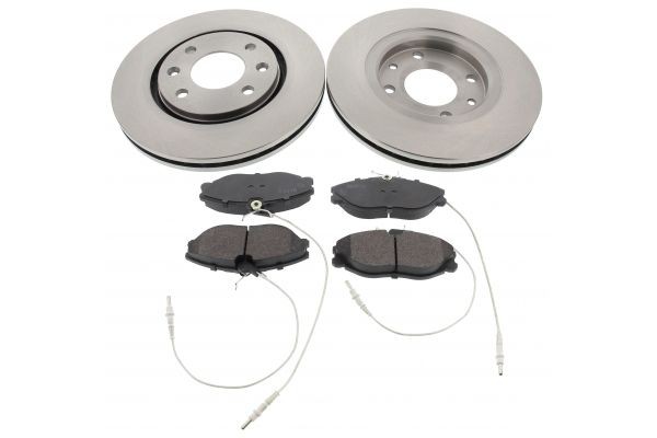 MAPCO Front Axle, Vented, incl. wear warning contact Ø: 260mm, Brake Disc Thickness: 24mm Brake discs and pads 47353 buy