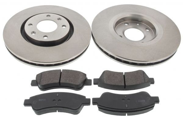 MAPCO Front Axle, Vented, with anti-squeak plate Ø: 283mm, Brake Disc Thickness: 26mm Brake discs and pads 47458 buy