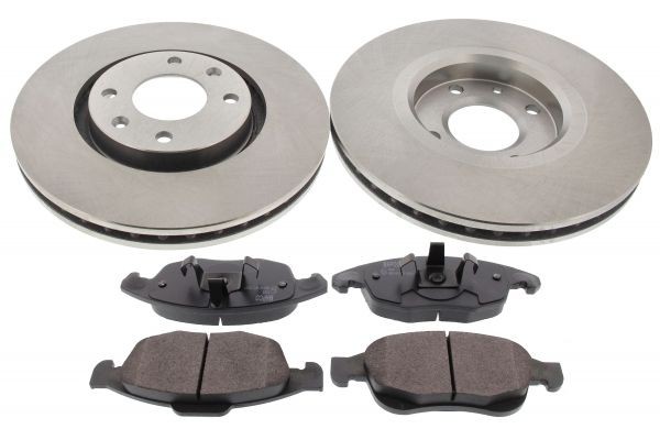 MAPCO Front Axle, Vented, excl. wear warning contact Ø: 283mm, Brake Disc Thickness: 26mm Brake discs and pads 47461 buy