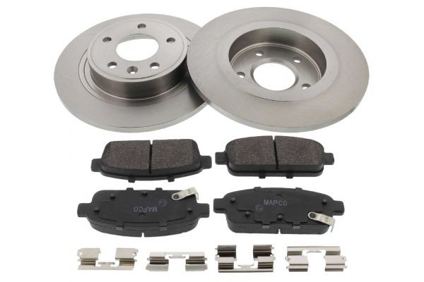 MAPCO Rear Axle, solid, with acoustic wear warning Ø: 292mm, Brake Disc Thickness: 12mm Brake discs and pads 47699 buy
