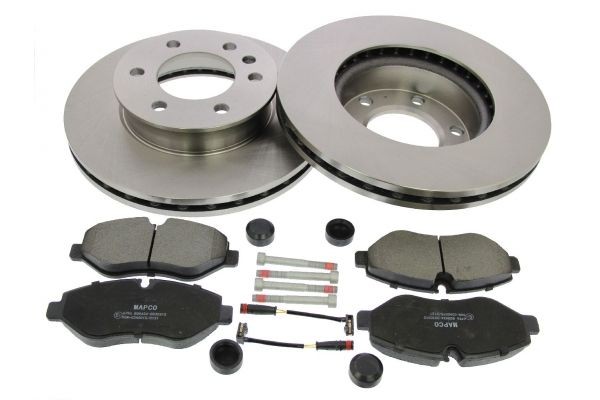Brake discs and pads set 47913 Mercedes W222 S350d (222.020, 222.120) 286hp 210kW MY 2020