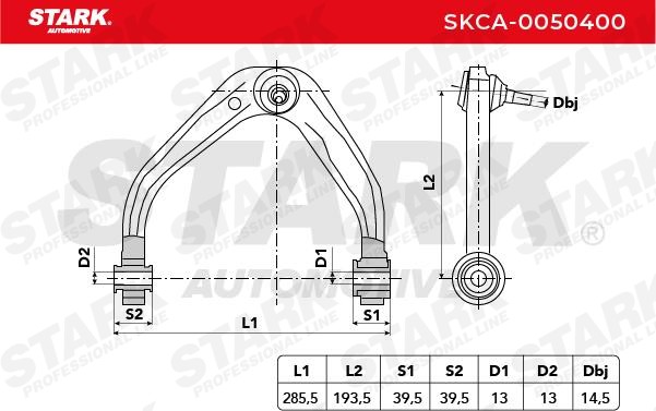STARK Wishbone SKCA-0050400 for ALFA ROMEO 159, BRERA, SPIDER