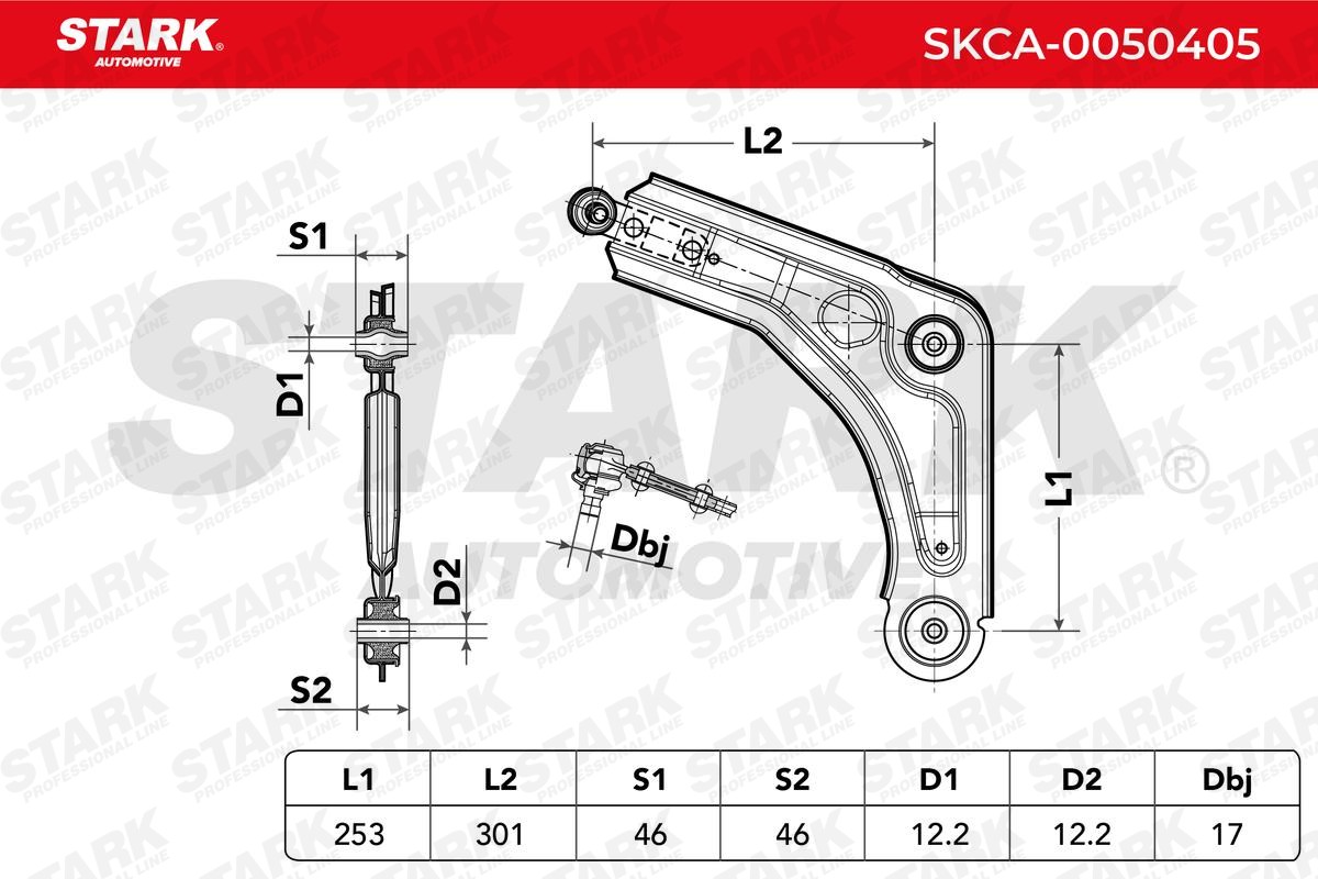 OEM-quality STARK SKCA-0050405 Suspension control arm