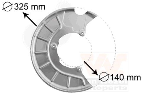 VAN WEZEL 7622372 DODGE Brake disc back plate in original quality