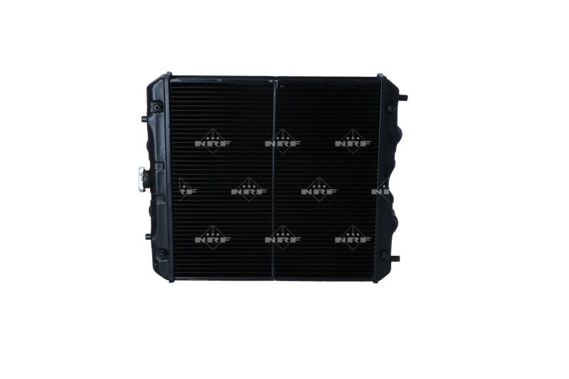 NRF 54102 Engine radiator 490 x 485 x 62 mm, with cap, Brazed cooling fins