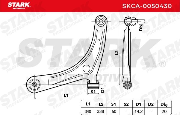 SKCA0050430 Track control arm STARK SKCA-0050430 review and test