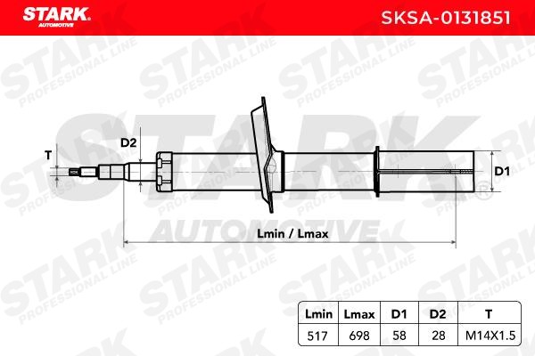 SKSA0131851 Suspension dampers STARK SKSA-0131851 review and test