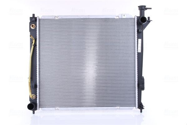 NISSENS 675046 Engine radiator Aluminium, 510 x 471 x 26 mm, with oil cooler, with gaskets/seals, without expansion tank, without frame, Brazed cooling fins