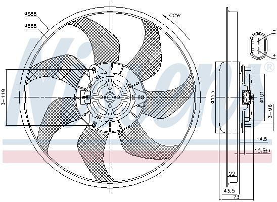 OEM-quality NISSENS 85776 Radiator cooling fan