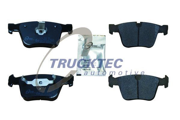 02.35.430 TRUCKTEC AUTOMOTIVE Brake pad set MERCEDES-BENZ Rear Axle, prepared for wear indicator