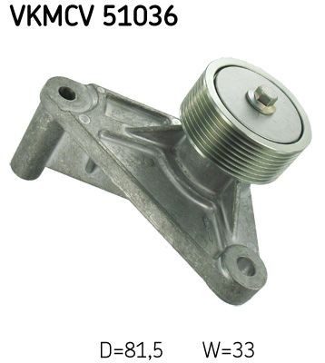 Achat de VKMCV 51036 SKF Ø: 81,5mm Galet enrouleur de courroie d'accessoire VKMCV 51036 bon marché