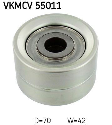 SKF Ø: 70mm Deflection / Guide Pulley, v-ribbed belt VKMCV 55011 buy