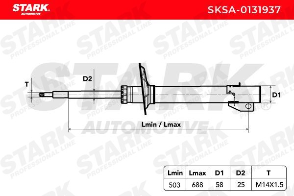 SKSA0131937 Suspension dampers STARK SKSA-0131937 review and test