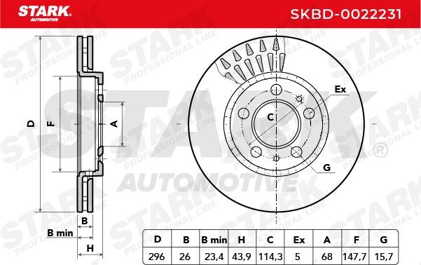 STARK Brake rotors SKBD-0022231