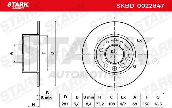 STARK Brake rotors SKBD-0022847