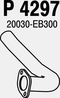 VEGAZ DR-195 Exhaust pipes NISSAN PATHFINDER 2008 in original quality