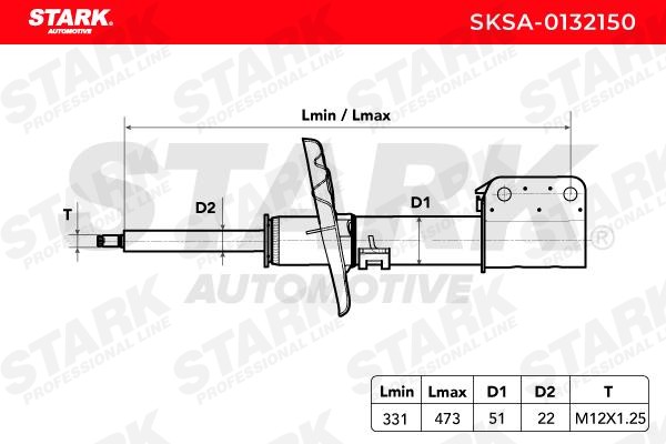 SKSA0132150 Federbein STARK SKSA-0132150 - Große Auswahl - stark reduziert