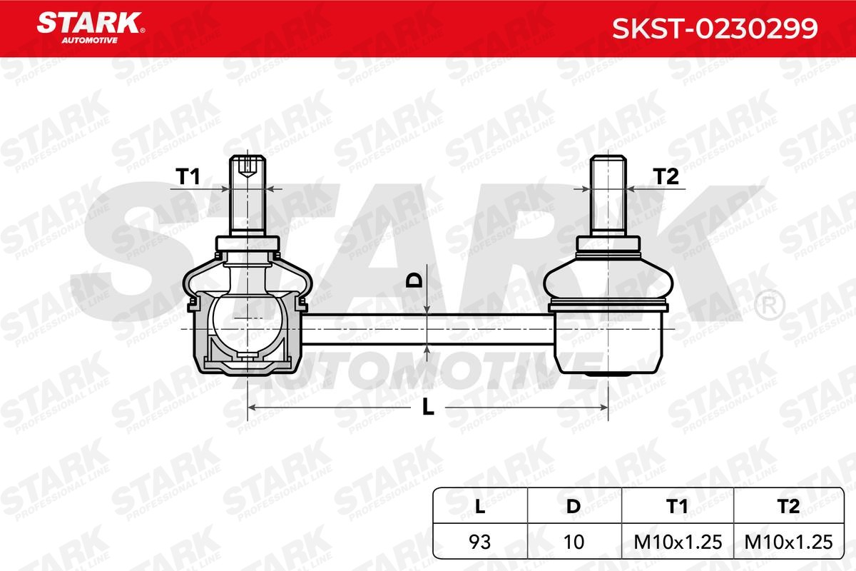SKST-0230299 Anti-roll bar linkage SKST-0230299 STARK Front axle both sides