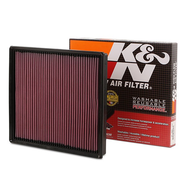 33-3026 Air filter 33-3026 K&N Filters 41mm, 300mm, 338mm, Square, Long-life Filter