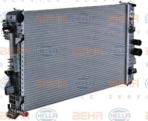 HELLA Radiator, engine cooling 8MK 376 756-134 suitable for MERCEDES-BENZ VIANO, VITO