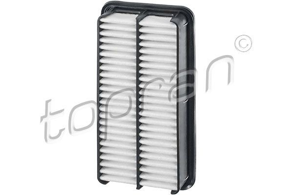 TOPRAN 820 109 Air filter 43mm, 126mm, 255mm, rectangular, Plastic, Filter Insert