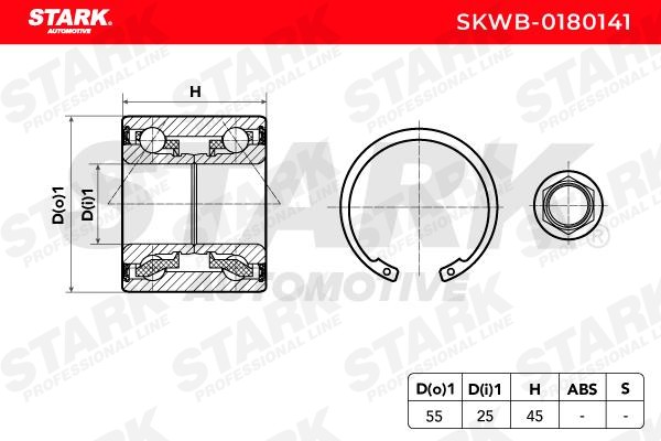 SKWB-0180141 Radlager & Radlagersatz STARK in Original Qualität