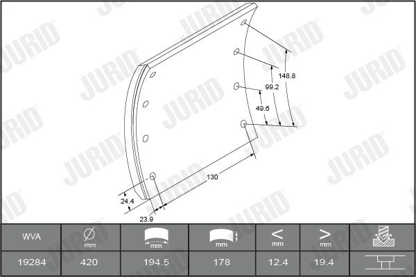 1928304040 Brake Lining Kit, drum brake JURID 1928304040 review and test