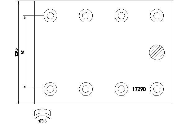 TEXTAR 1729007 Bremsbelagsatz, Trommelbremse für MERCEDES-BENZ ATEGO 3 LKW in Original Qualität
