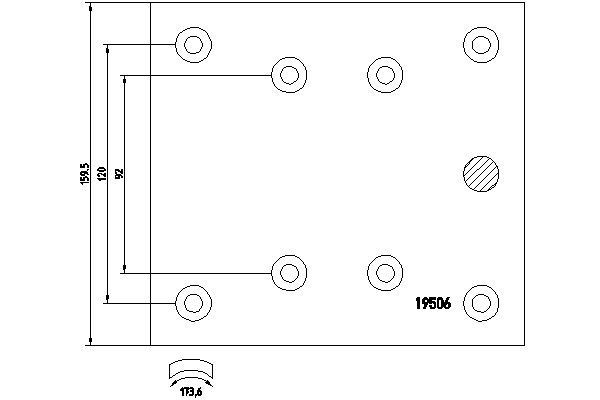 1950607 TEXTAR Bremsbelagsatz, Trommelbremse MERCEDES-BENZ LK/LN2