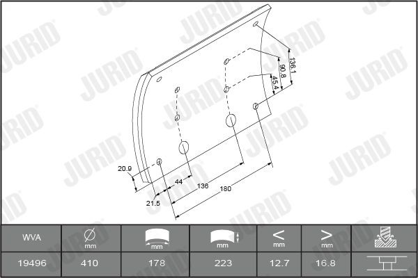 1949615380 Brake Lining Kit, drum brake JURID 19488 review and test