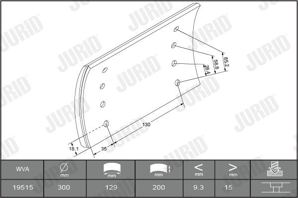 1951594040 Brake Lining Kit, drum brake JURID 1951594040 review and test