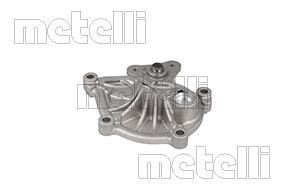 METELLI 24-1232 Water pump with seal, Mechanical, Metal, for v-ribbed belt use